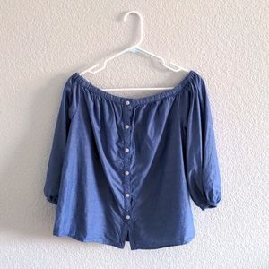 Denim Off the Shoulder Merona Top